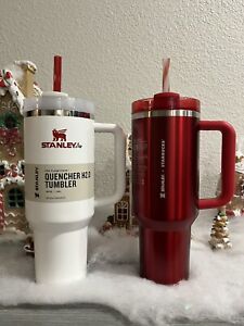 Starbucks + Stanley Holiday 2023 Red Tumbler And Stanley Mistletoe Twist new - Sold on eBay December 17th, 2023 for $260.00