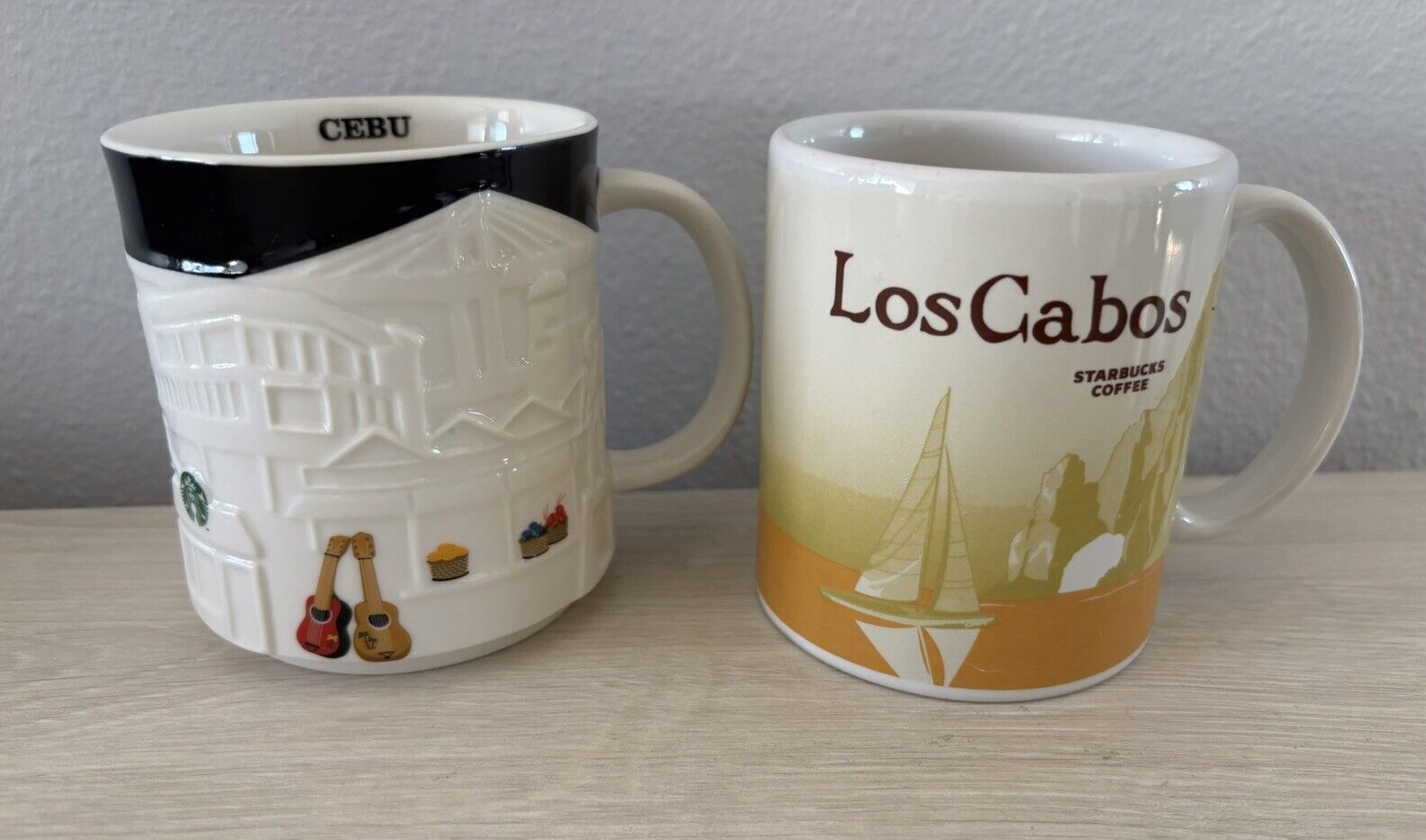 Starbucks Global Icon Los Cabos Mexico Coffee Mug Sailboat Whale 16oz 2010 Cebu - Sold on eBay January 18th, 2025 for $200.00