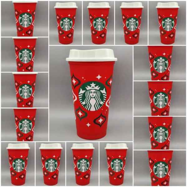 NEW! 80 Starbucks Holiday 2023 Red Cup Day (16 oz) Reusable Hot Cups Bundle - Sold on eBay October 8th, 2024 for $200.00