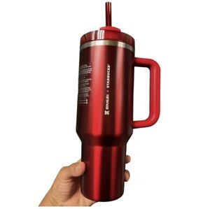 NEW LIMITED IN-HAND Starbucks Stanley Holiday 2023 Collab 40 oz Red Tumbler Mug - Sold on eBay November 2nd, 2023 for $175.00