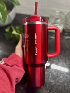Starbucks x Stanley Red 40oz Holiday Tumbler - Christmas 2023 Limited Edition - Sold on eBay November 21st, 2023 for $184.88