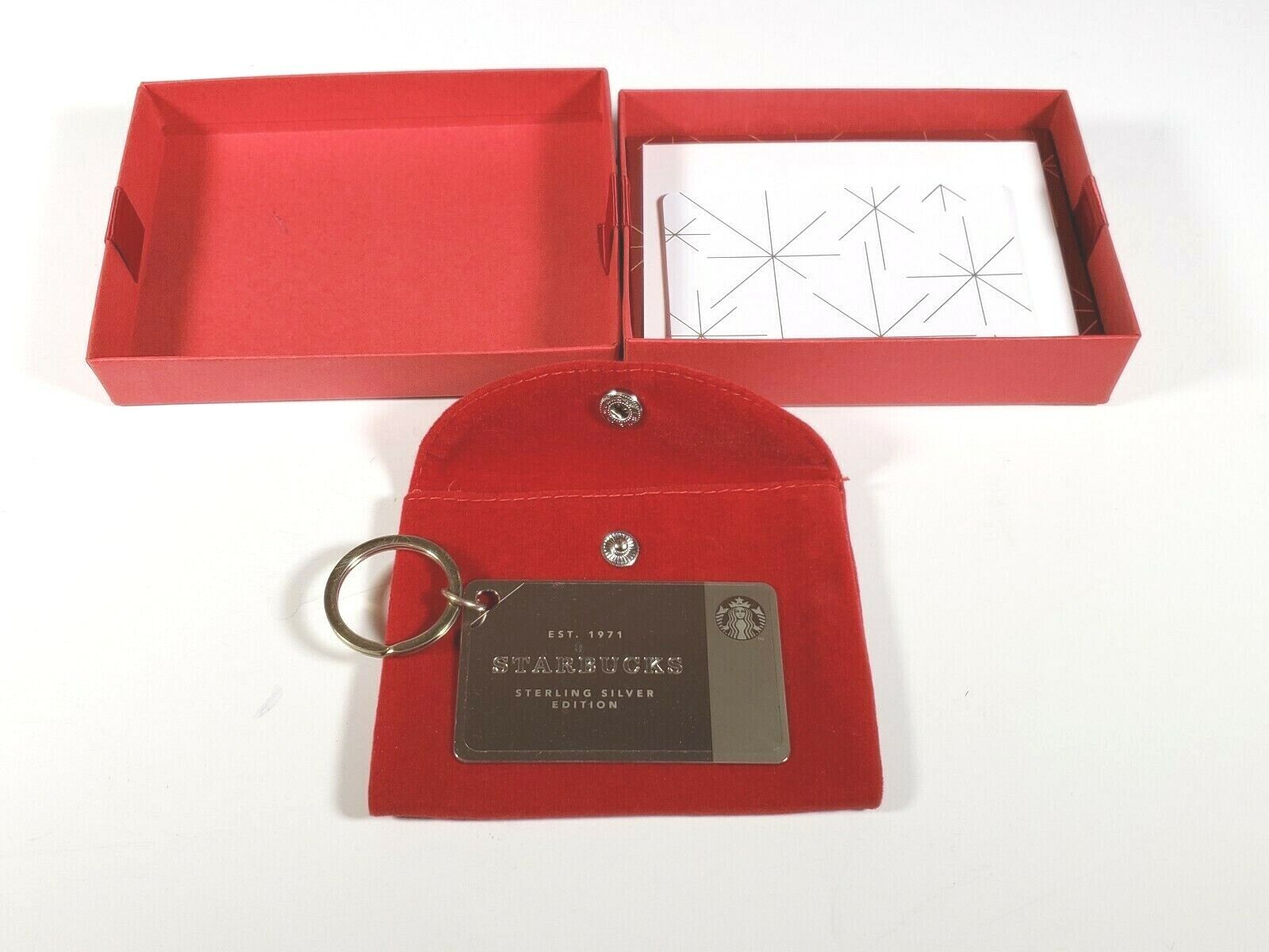 Starbucks Limited Edition Sterling Silver Gift Card Key Chain $0 Balance NEW - Sold on eBay March 3rd, 2025 for $184.99