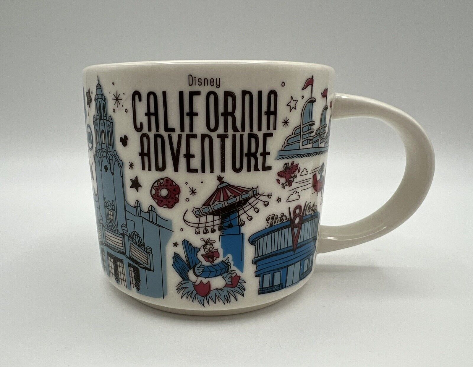 Disney Parks California Adventure Starbucks Mug 14 oz Been There Series Pin Drop - Sold on eBay February 5th, 2025 for $68.00