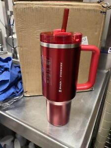 Stanley x Starbucks Holiday Red  40oz Tumbler Cup - 2023 Limited Edition - Sold on eBay November 17th, 2023 for $150.00