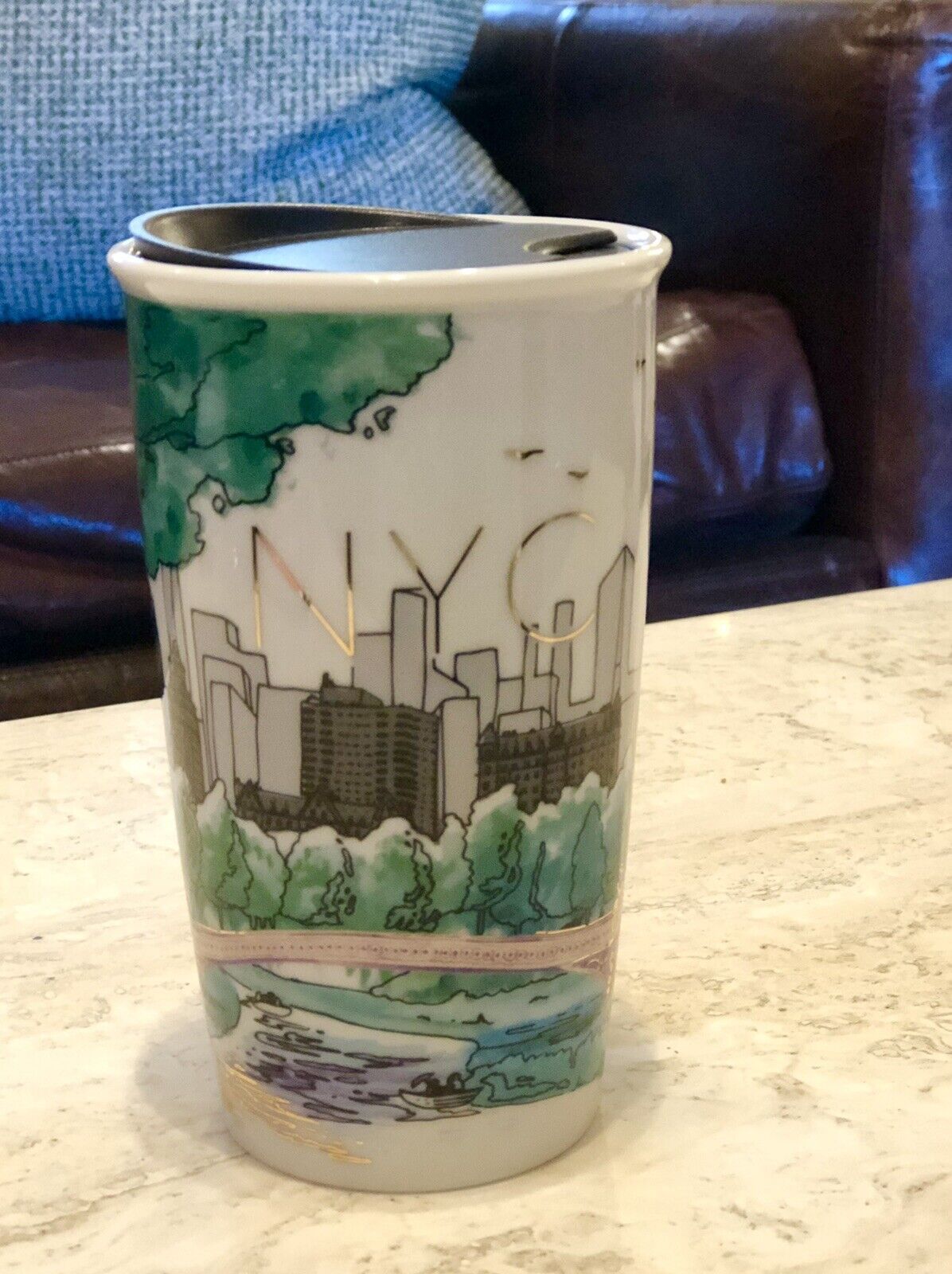 Starbucks NYC New York City Central Park Travel Tumbler Ceramic Mug 12 oz - Sold on eBay February 23rd, 2025 for $74.99