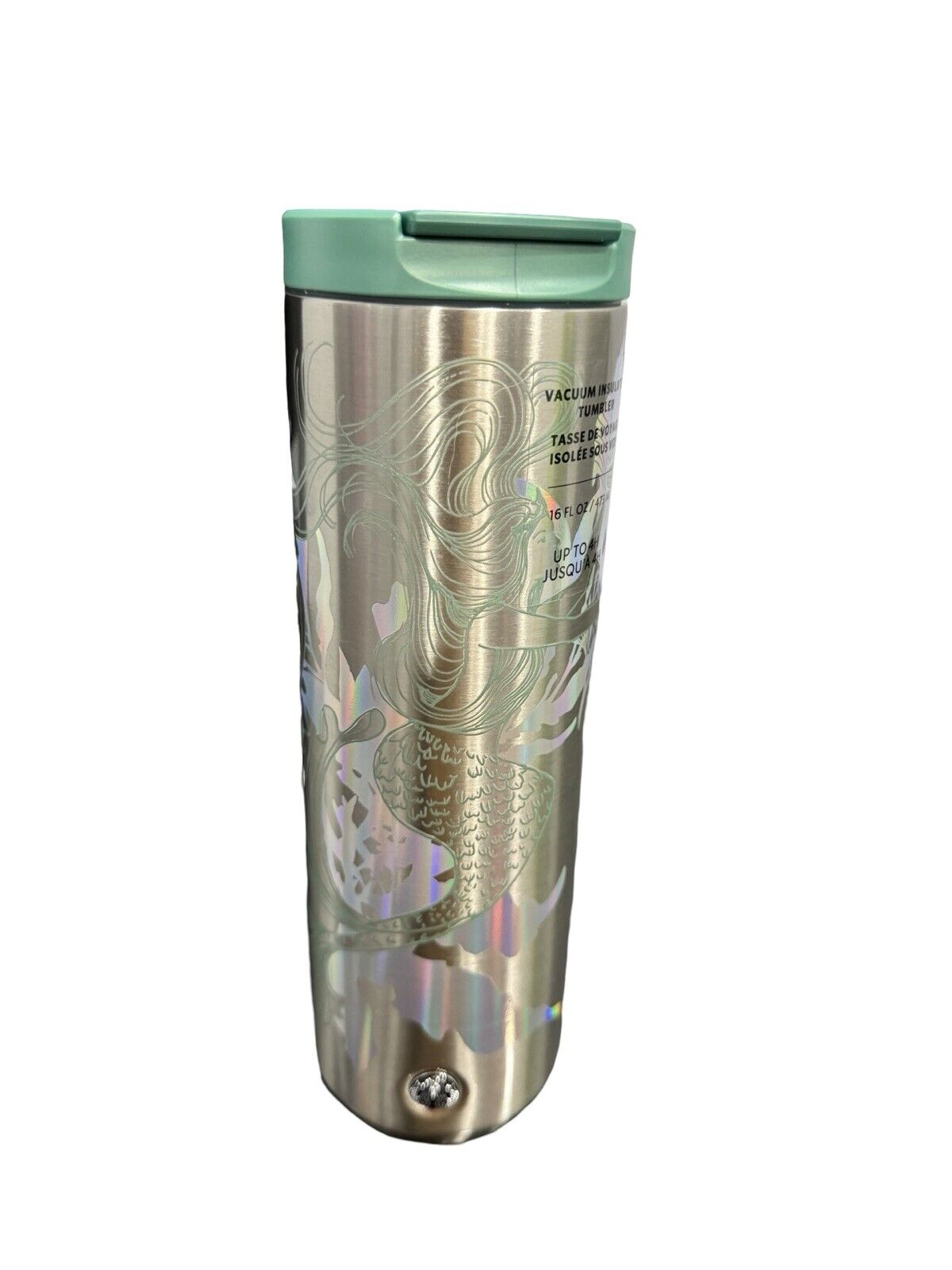 Starbucks Mermaid Siren SS Bottle 16 Oz Insulated Tubler 2022 Iridescent Rare - Sold on eBay January 31st, 2025 for $107.91
