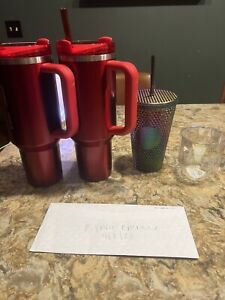 Starbucks Stanley Holiday 2023 Collab (40 oz) Red Tumbler Mug - Sold on eBay November 28th, 2023 for $150.00