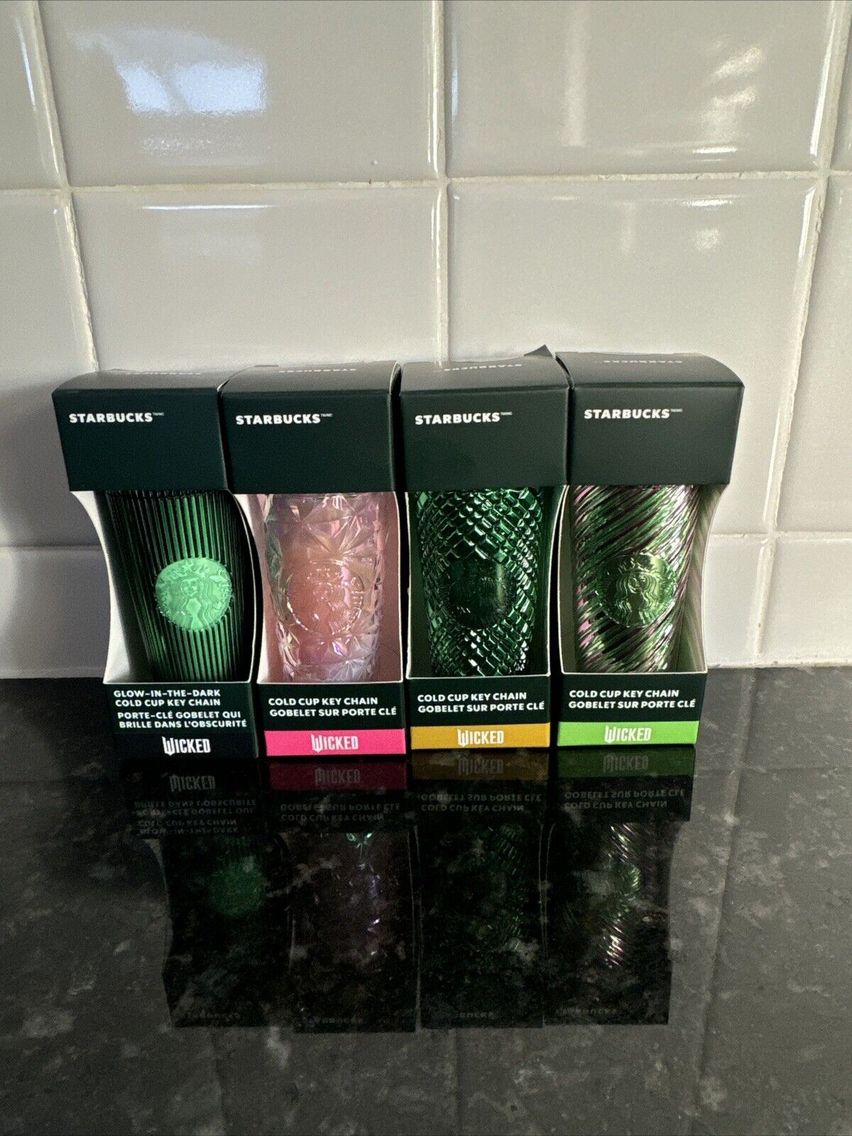 2024 Wicked x Starbucks Keychains / Glinda/ Elphaba/ Lot of 4 / NEW!!! - Sold on eBay December 17th, 2024 for $100.00