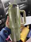 Starbucks Olive Green Pearl Stanley 40oz Tumbler Glitter Fall Release 2024 New - Sold on eBay August 30th, 2024 for $115.99