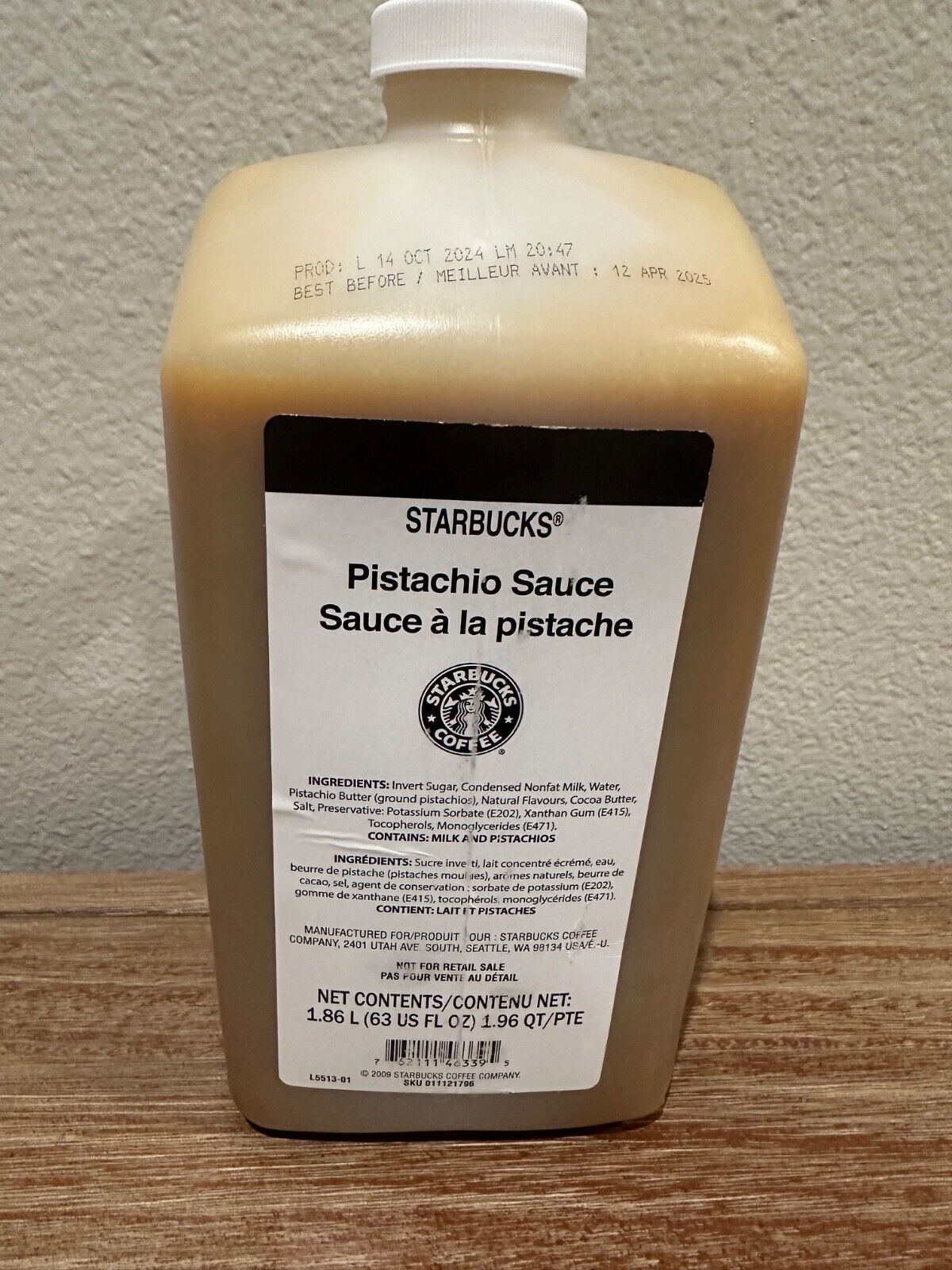 STARBUCKS PISTACHIO SAUCE WITH PUMP BB 04/12/2025!! - Sold on eBay December 29th, 2024 for $67.99