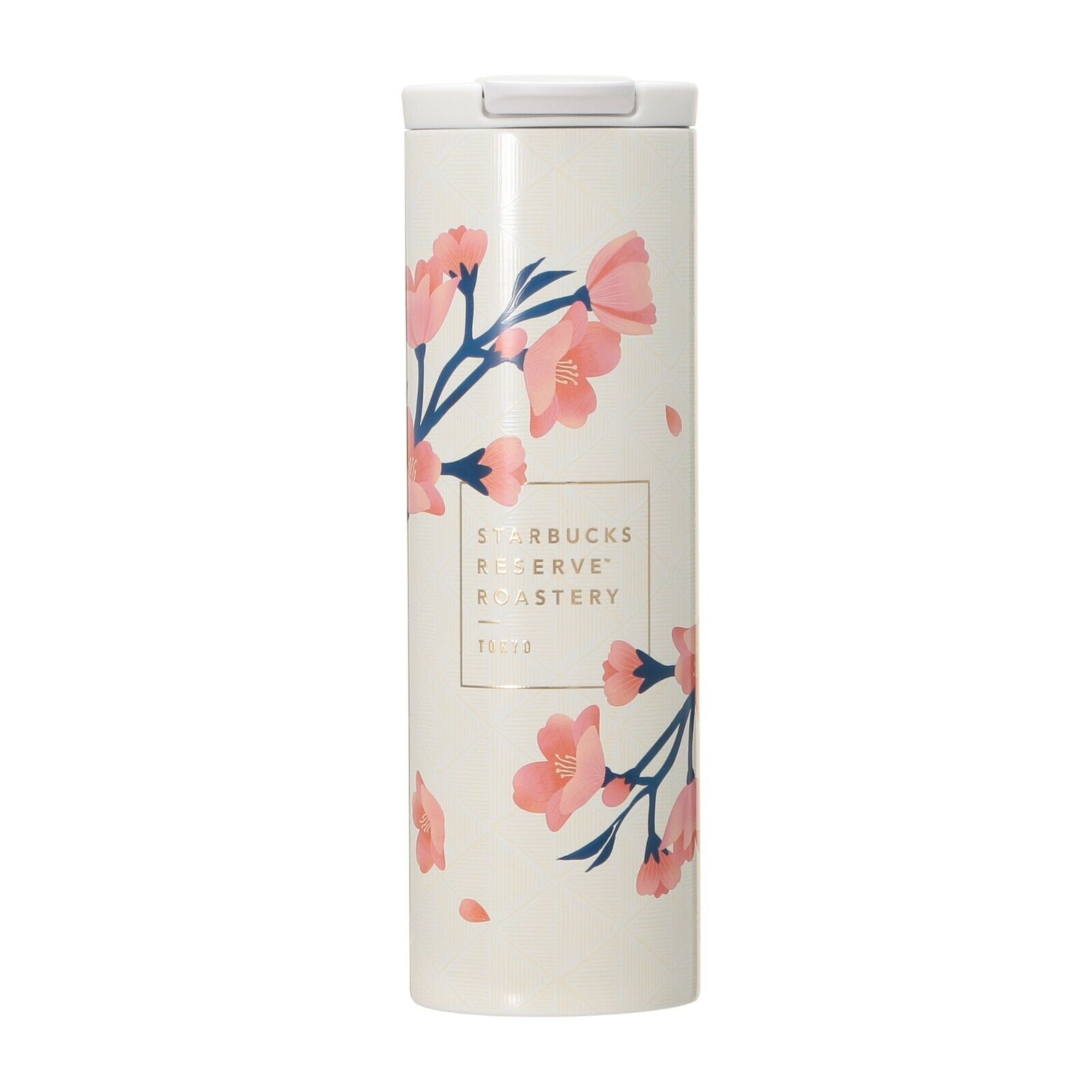 Starbucks Japan Reserve® Roastery Stainless Steel Tumbler White Sakura 2025 473m - Sold on eBay February 27th, 2025 for $82.99