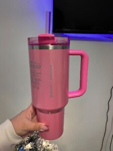 Stanley 40 oz tumbler  Starbucks PINK - Sold on eBay January 10th, 2024 for $215.00 (1 bids) 