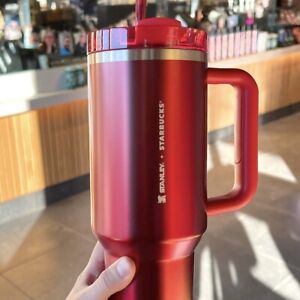 NEW - 2023 Stanley x Starbucks Holiday Red  (40oz) Tumbler - Sold on eBay December 7th, 2023 for $200.00 (1 bids) 