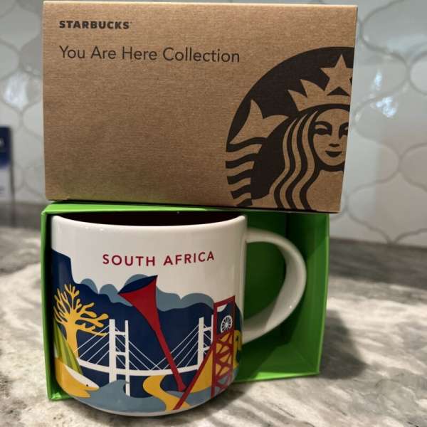 STARBUCKS Coffee Mug- You Are Here SOUTH AFRICA NEW In BOX - Sold on eBay October 3rd, 2024 for $84.99