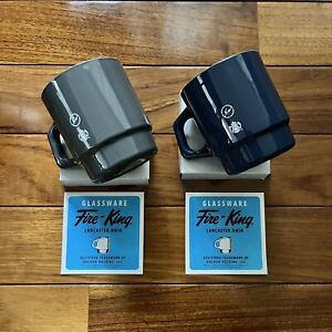 Brand New Starbucks x fragment design x fireking stacking mug set navy and gray - Sold on eBay August 11th, 2023 for $150.00