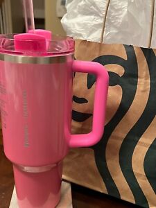 Stanely x Starbucks Exclusive Target Tumbler 40oz Pink - Sold on eBay January 8th, 2024 for $202.50 (12 bids) 