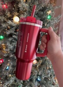 Starbucks X Stanley 2023 Holiday Red 40oz Tumbler Limited Edition - Sold on eBay December 3rd, 2023 for $150.00