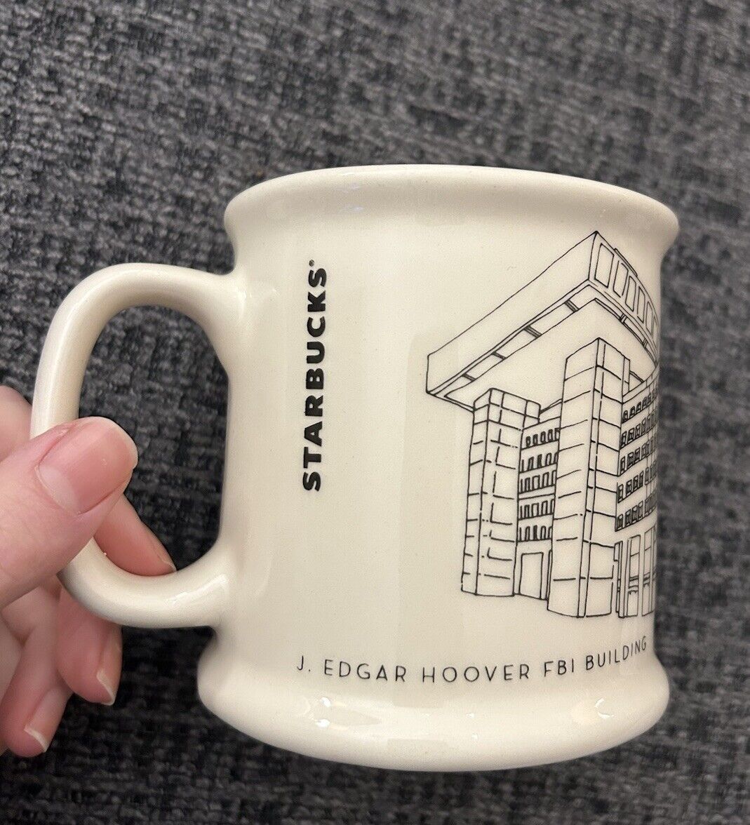 RARE FBI Starbucks Coffee Mug J. Edgar Hoover Building 14 Oz Ceramic Large FBIHQ - Sold on eBay February 23rd, 2025 for $110.00