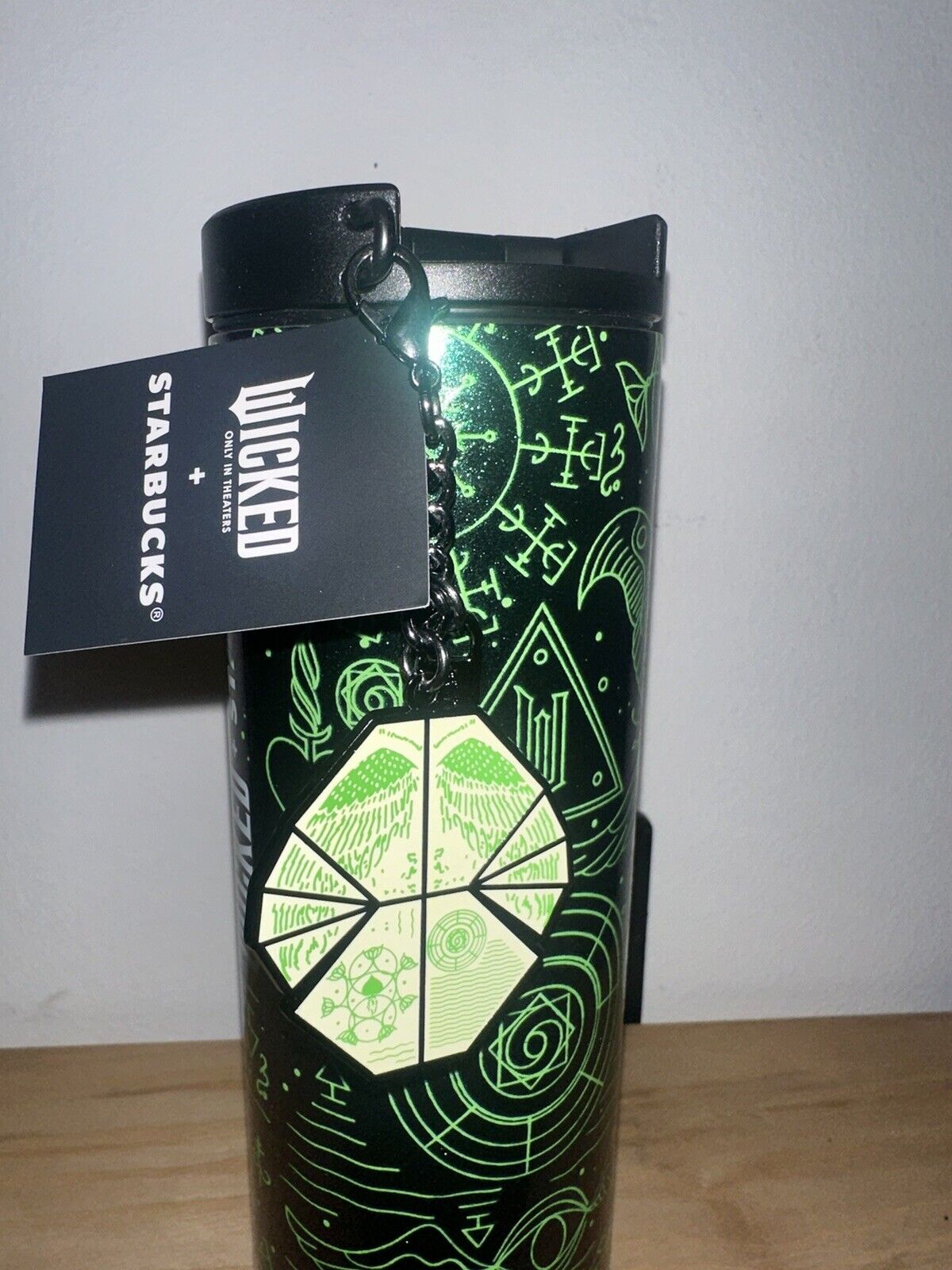 Wicked X Starbucks 16 Oz Stainless Steel Vacuum Sealed Tumbler Elphaba Thermos - Sold on eBay December 20th, 2024 for $84.99