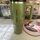 Starbucks Olive Green Pearl Stanley 40oz Tumbler Glitter Fall Release 2024 W/Box - Sold on eBay August 26th, 2024 for $92.00