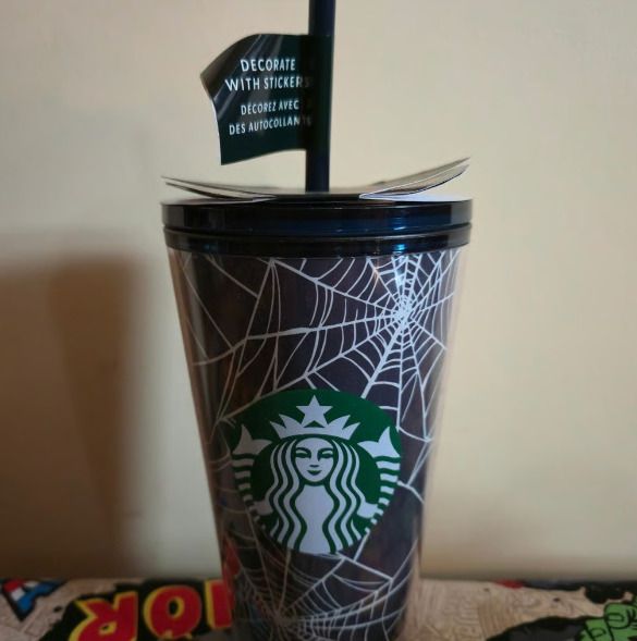 New ListingNew Starbucks 2021 Halloween Glow In The Dark Spider Web Cold Cup Tumbler 16oz - Sold on eBay October 20th, 2024 for $340.00