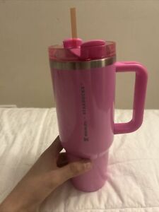 Stanley x Starbucks [LIMITED EDITION] 40oz Tumbler In Hand - Winter Pink - Sold on eBay February 15th, 2024 for $215.00