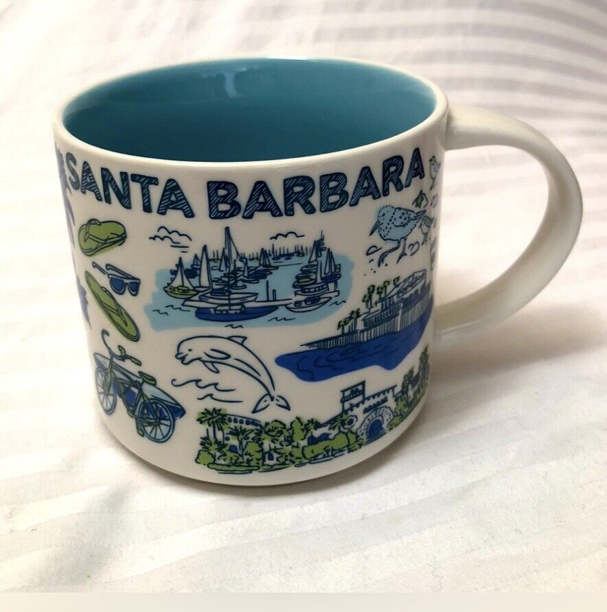 Starbucks Santa Barbara Coffee Cup 14 oz Been There Series 2022 Collectible Mug - Sold on eBay December 15th, 2024 for $95.00