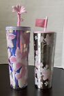 Starbucks 2024 Cherry Blossom Cold Cup W/ Topper & Stainless Steel Tumbler Lot - Sold on eBay August 11th, 2024 for $94.98