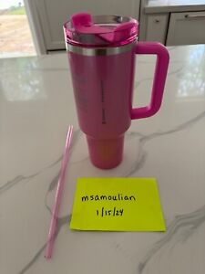 Stanley Starbucks Pink 40oz Tumbler 2024 Target Exclusive - NEW - SAME DAY SHIP! - Sold on eBay January 16th, 2024 for $275.00