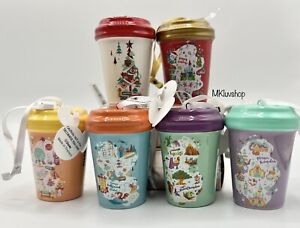 Disney Parks 2020 Starbucks 6 Ornaments Set MK AK HS Park Icon Tumbler Mugs NWT - Sold on eBay January 31st, 2024 for $239.95