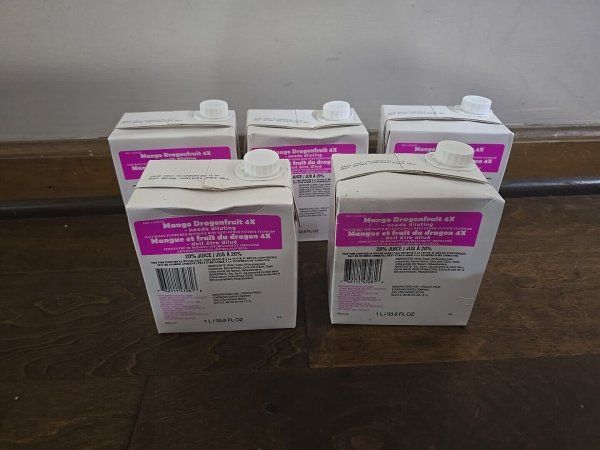 Starbucks Mango Dragonfruit Refresher Base 4x Concentrate (5 Boxes) BB 12-24 - Sold on eBay November 4th, 2024 for $79.95