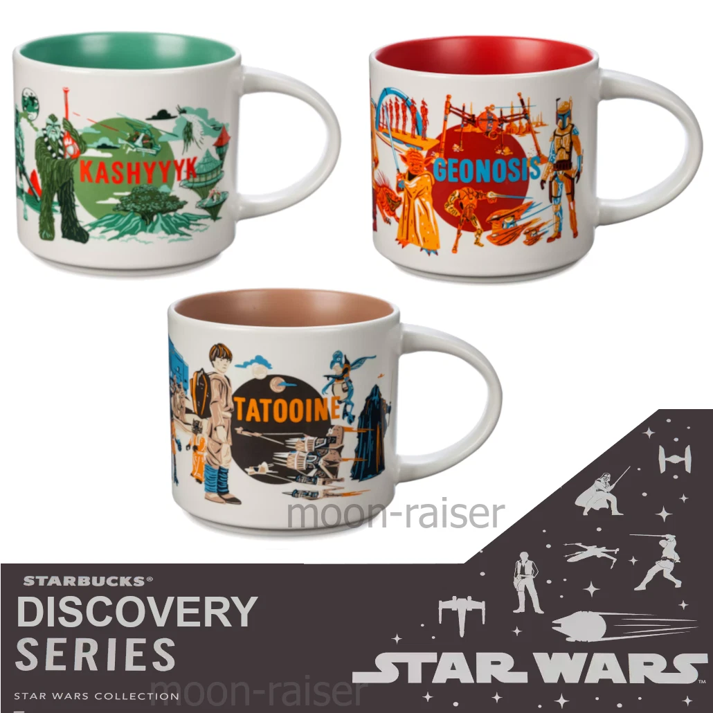 Disney Star Wars Mug Set TATOOINE KASHYYYK GEONOSIS Starbucks Discovery Series - Sold on eBay May 10th, 2025 for $99.99