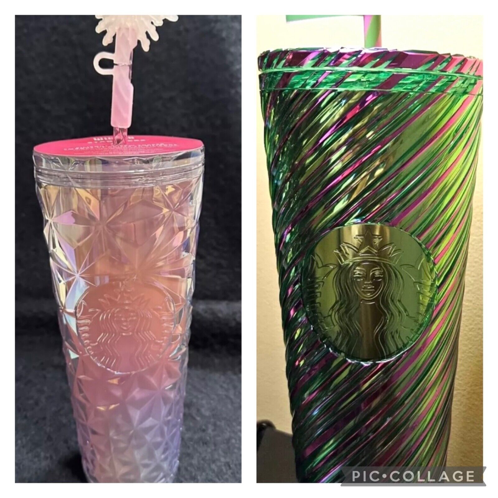 2 Starbucks "Wicked" Tumblers Pink Glinda Tumbler - Sold on eBay December 8th, 2024 for $115.00