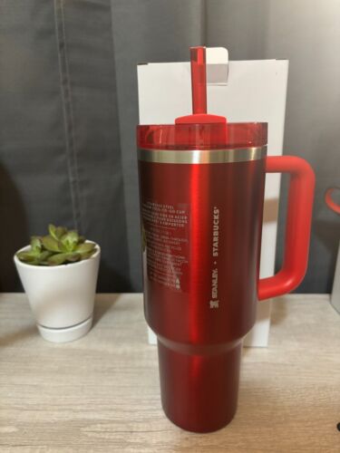Starbucks X Stanley 2023 Holiday Red 40oz Tumbler Limited Edition NEW - Sold on eBay February 13th, 2024 for $167.50 (11 bids) 