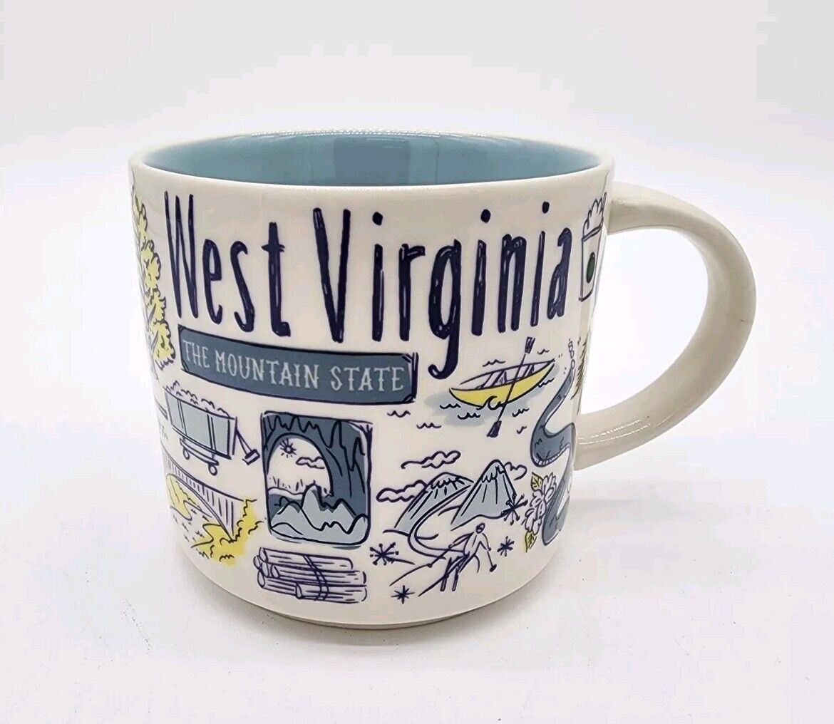 Starbucks Mug West Virginia WV Been There Across The Globe Collection 14 oz 2019 - Sold on eBay January 26th, 2025 for $89.99