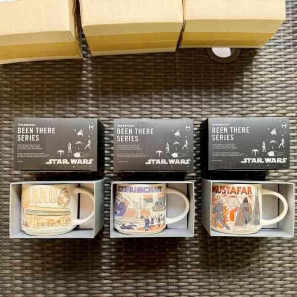 Star Wars Starbucks Been There Series Mugs Jakku, Coruscant, Mustafar Cup Set 3 - Sold on eBay October 15th, 2024 for $99.99