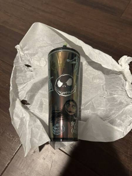 STARBUCKS DISNEY The Nightmare Before Christmas Venti Cold Cup Tumbler 24oz 2023 - Sold on eBay October 17th, 2024 for $230.00