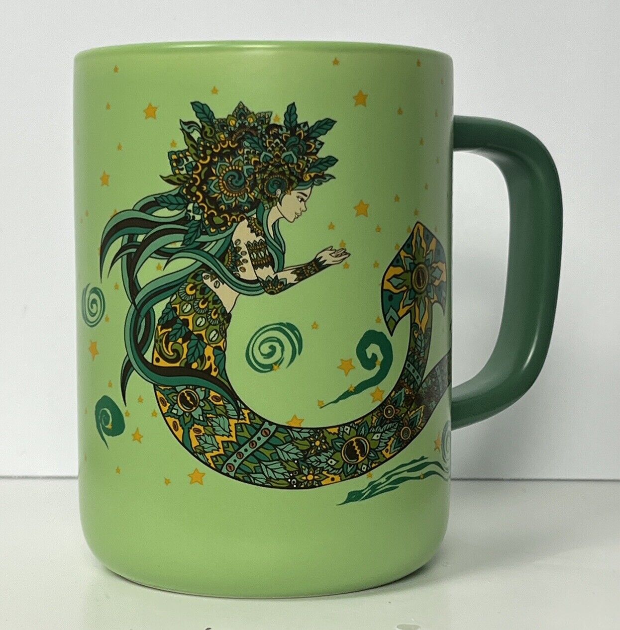 Starbucks Coffee Mug 10th Anniversary Cambodia Siren Split Tail 16 oz NWT 2025