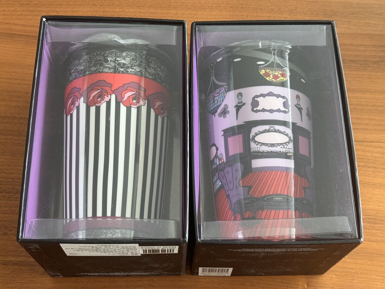 2 x Starbucks Ana Sui Limited Purple Double Wall Ceramic Traveler Tumbler Cups - Sold on eBay April 2nd, 2025 for $89.99