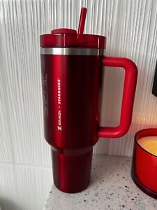 **NEW** LIMITED Starbucks + Stanley Holiday 2023 40oz Red Tumbler. Free Ship!!! - Sold on eBay December 17th, 2023 for $190.50 (25 bids) 
