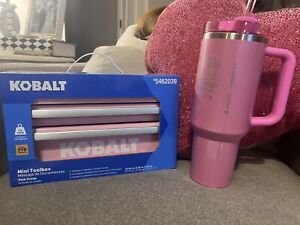 STANLEY x STARBUCKS EXCLUSIVE 2024 WINTER PINK 40oz CUP & KOBALT MINI TOOL BOX!! - Sold on eBay January 7th, 2024 for $315.00 (4 bids) 