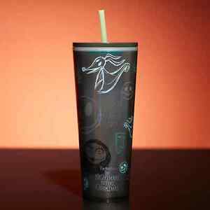 Disney Starbucks The Nightmare Before Christmas Tumbler with Straw CONFIRMED - Sold on eBay October 4th, 2023 for $196.00 (14 bids) 