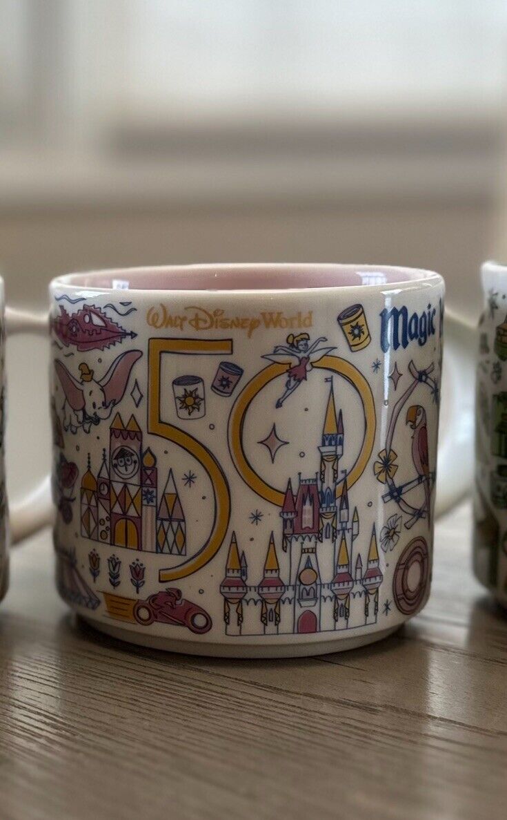 WDW Disney Parks 50th Anniversary Magic Kingdom Been There Series Mug Starbucks - Sold on eBay January 30th, 2025 for $159.00