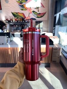 Starbucks X Stanley Cup RED 40oz Brand New 2023 - Sold on eBay November 16th, 2023 for $146.50 (9 bids) 