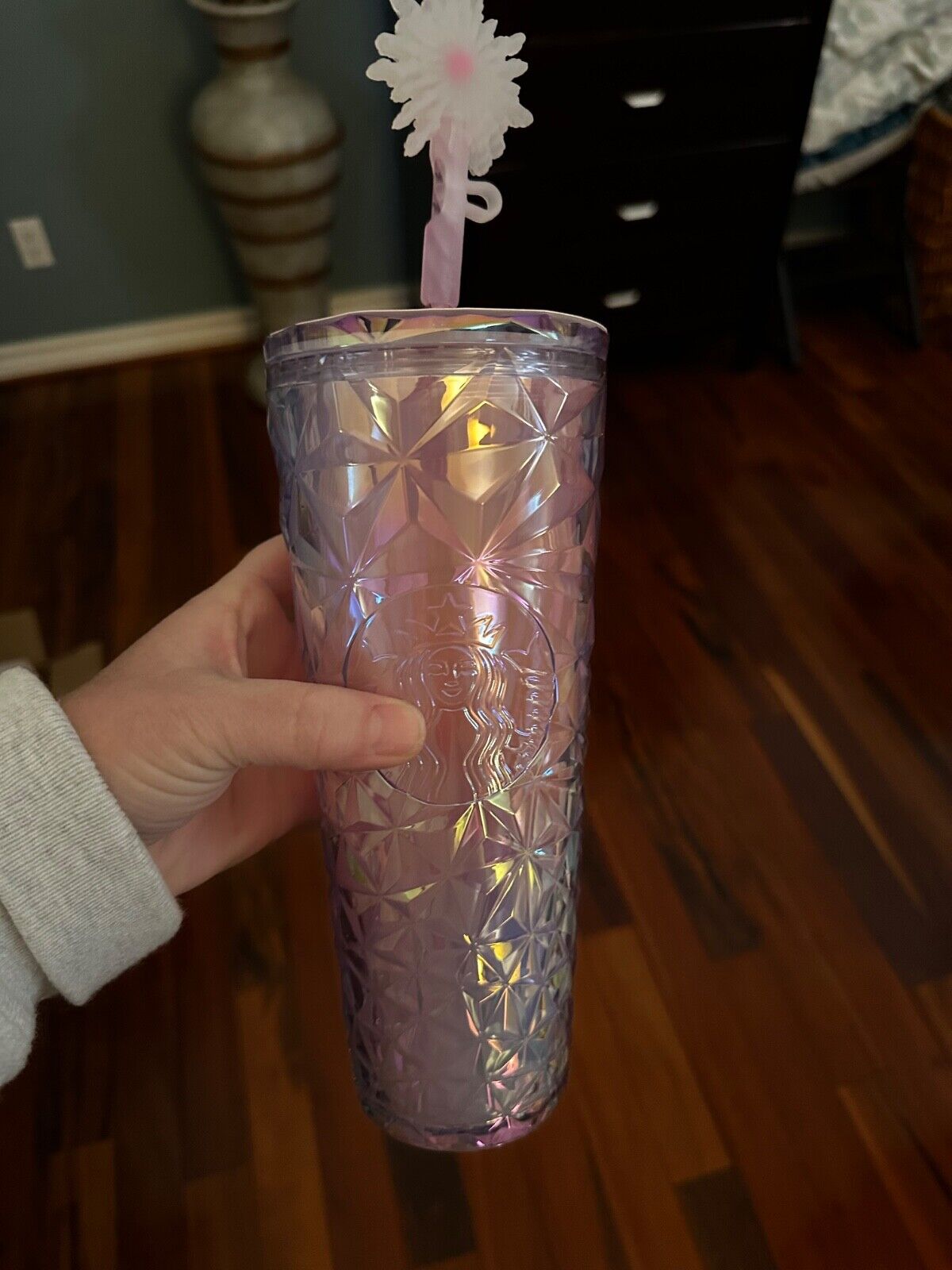Wicked + Starbucks Prism Cold Cup with Wand Straw Topper (24 oz.) Pink Glinda - Sold on eBay December 11th, 2024 for $70.00