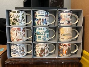 Set of 9 Starbucks Star Wars been there series mugs (not ornaments) - Sold on eBay January 12th, 2024 for $500.00