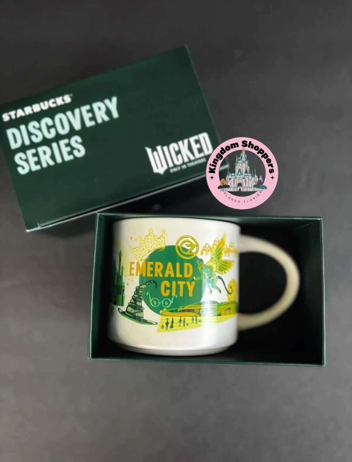 2024 Universal Studios Starbucks Discovery Series Wicked Emerald City Mug - Sold on eBay December 1st, 2024 for $89.95