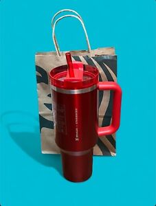 ? Starbucks and Stanley Cup Holiday 2023 Collab (40 oz) Red Tumbler Mug ? - Sold on eBay November 4th, 2023 for $159.00