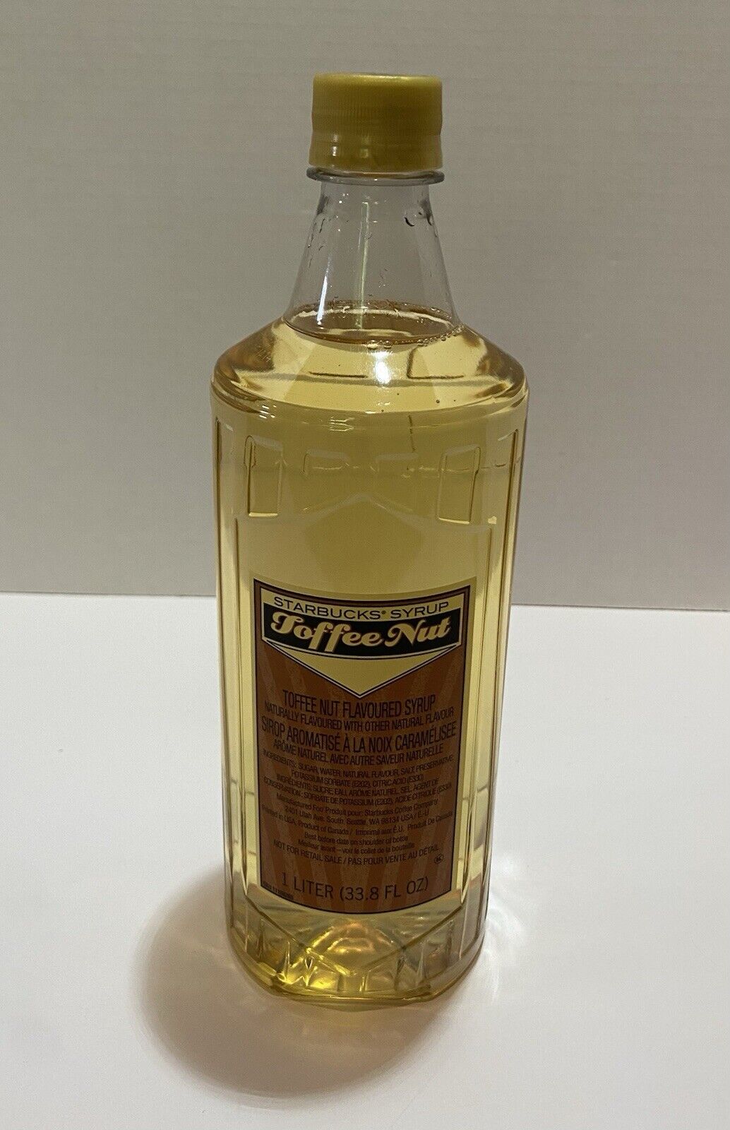 Starbucks New Discontinued Toffee Nut Flavoured Syrup 1 Liter BB 2025 - Sold on eBay February 21st, 2025 for $85.00