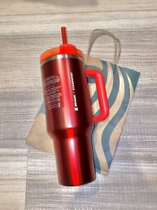 Holiday 2023 Starbucks x Stanley NEW IN HAND Collab (40 oz) Red Tumbler Mug - Sold on eBay December 1st, 2023 for $180.00